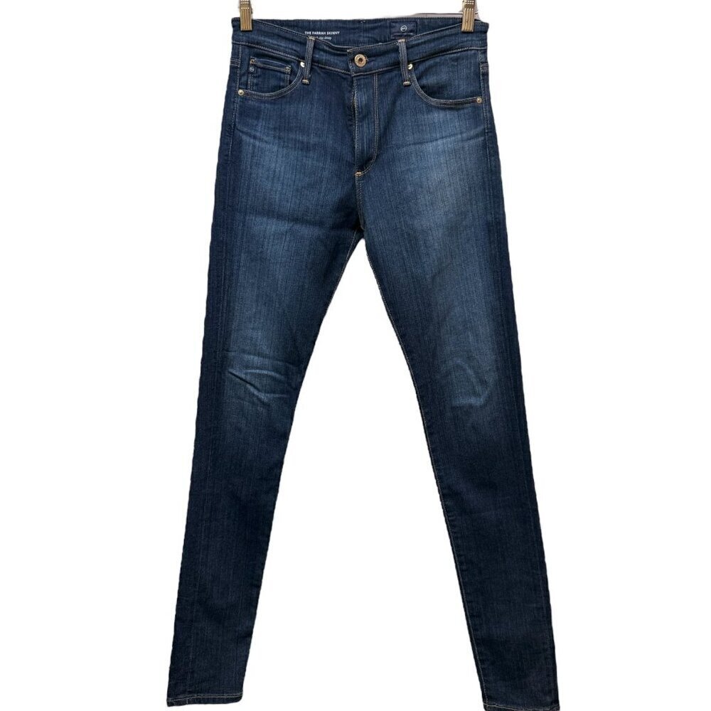 AG Jeans Farrah Skinny High Rise Jeans Size 27 Blue Womens